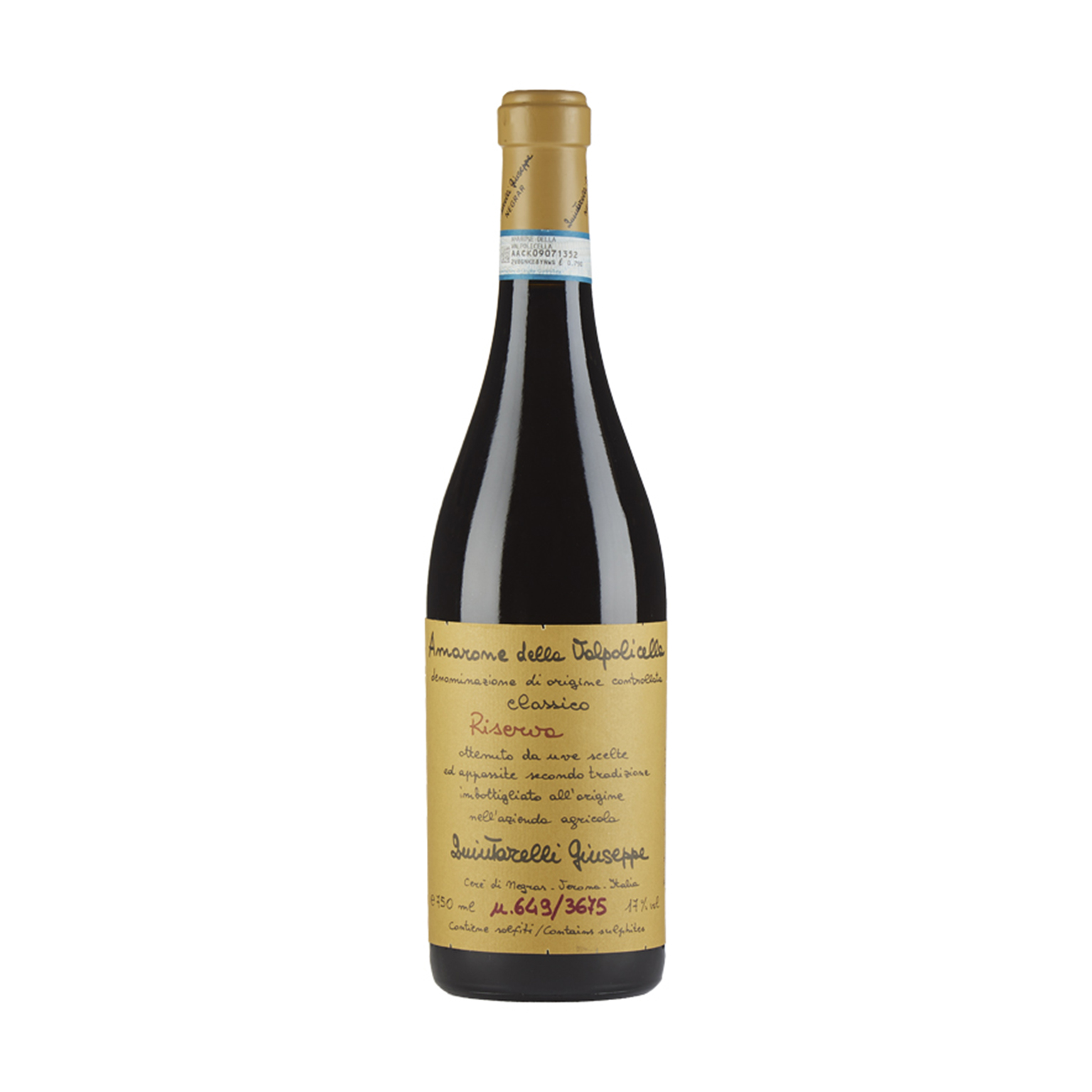 Rượu vang Ý Amarone della Valpolicella Classico Riserva Quintarelli Giuseppe 2014